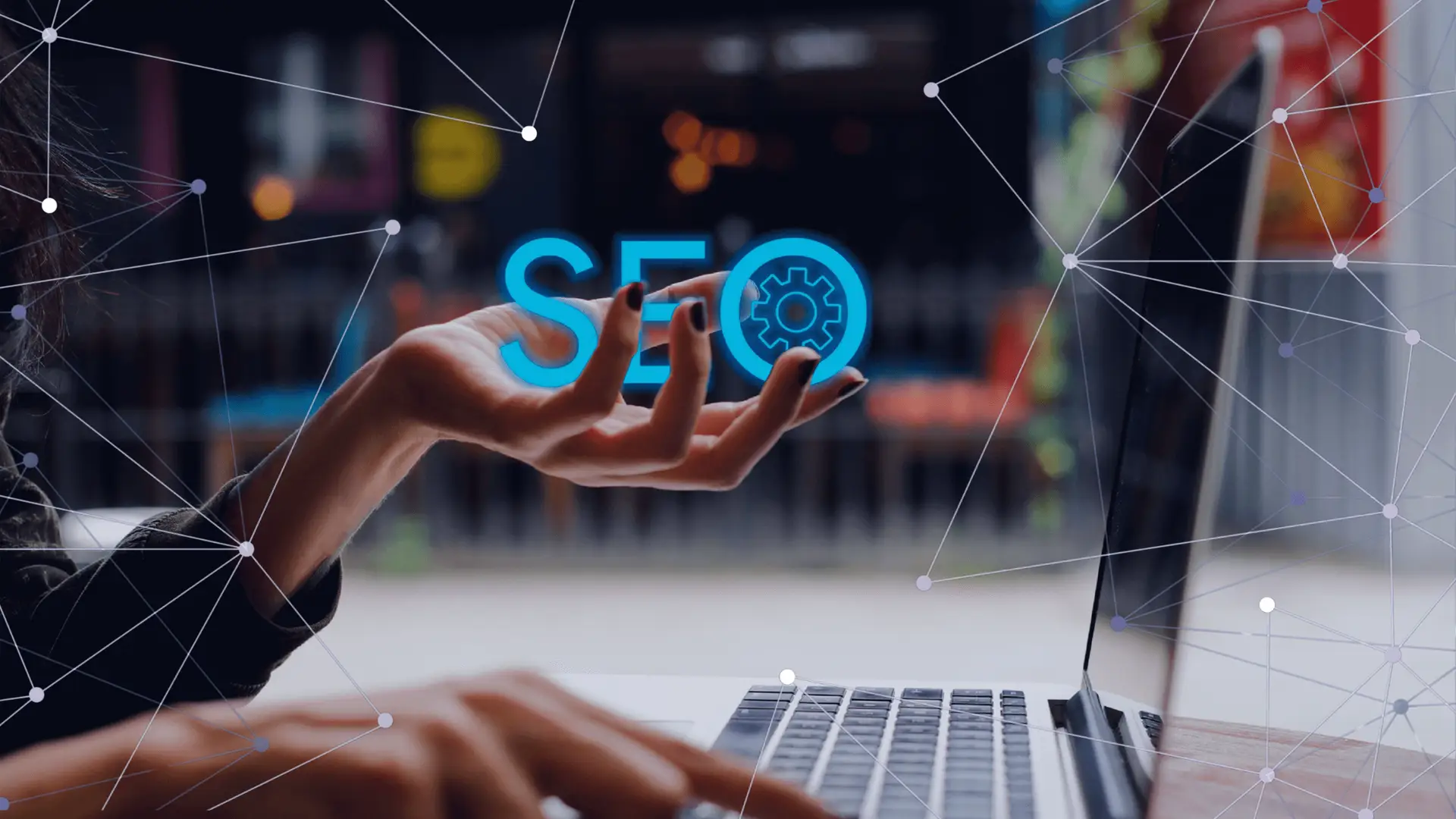 Hands typing on a laptop with green dollar signs floating upwards, symbolizing a website that is actively generating profit and customer value through effective digital marketing and design.