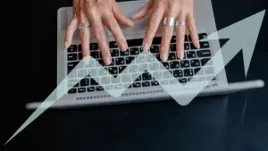 A professional analysis of a website conversion funnel showing high-traffic drop-off points and optimization strategies for Life In Motion Marketing.