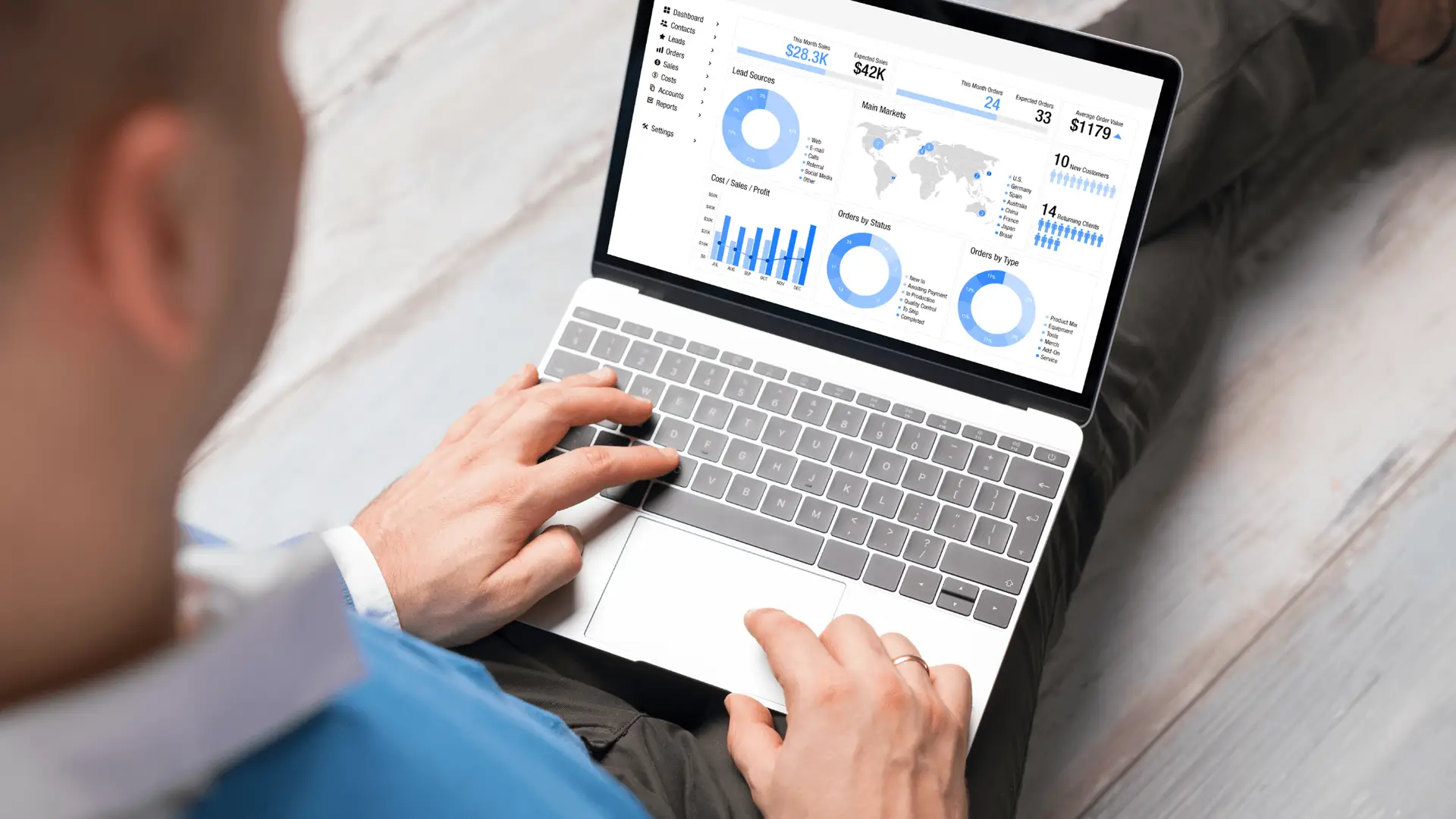 The flow of traffic to lead conversion and automated follow-up, representing Life In Motion Marketing’s RevStream approach.