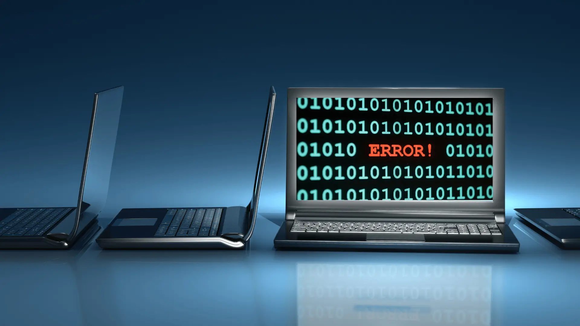 A '404 Error' page on a laptop, illustrating the lost revenue and reputation damage caused by website downtime for Life In Motion Marketing.