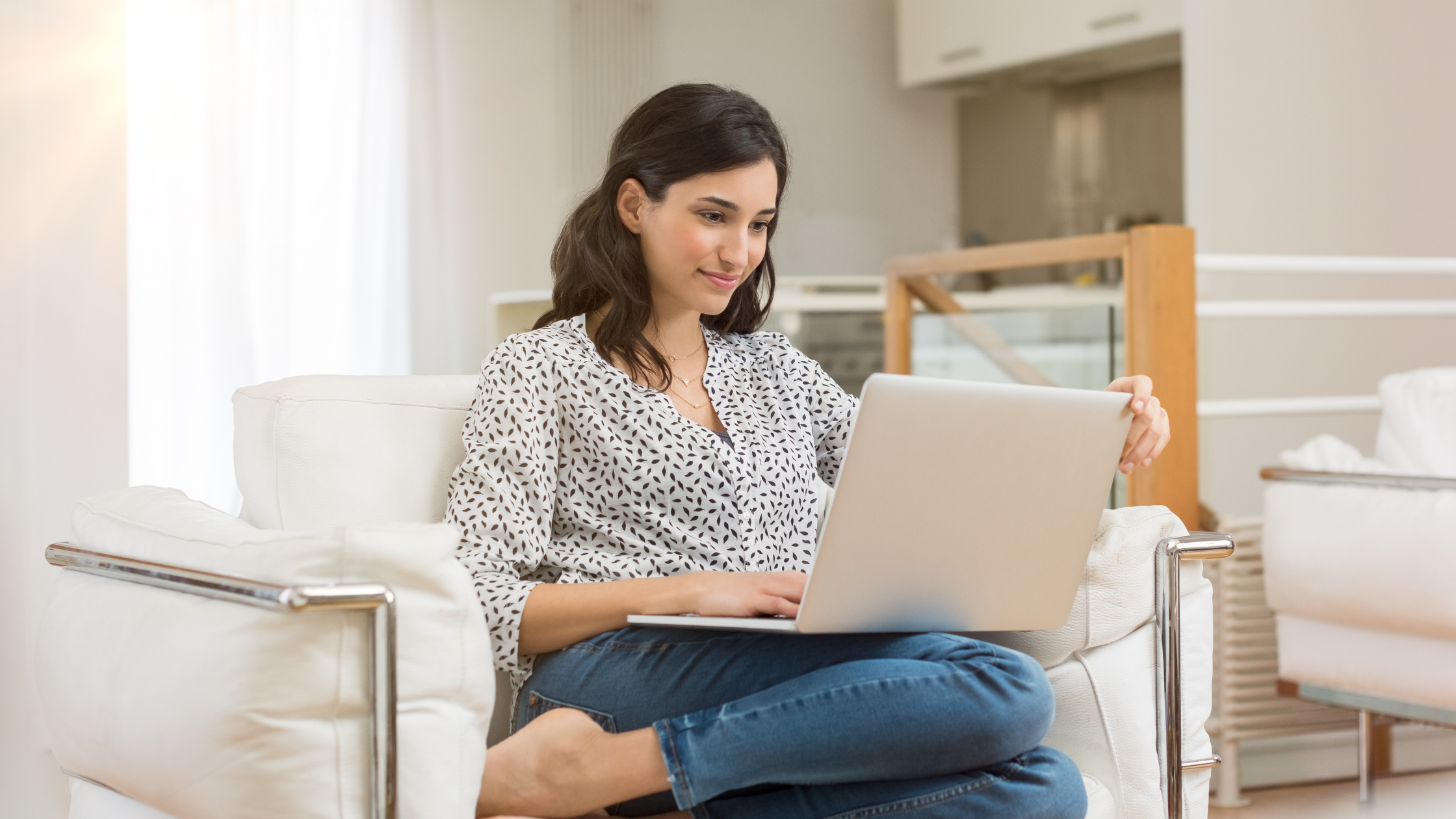 Business owner reviewing website analytics showing high traffic but low lead conversion